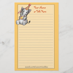 Party Elephant Stationery
