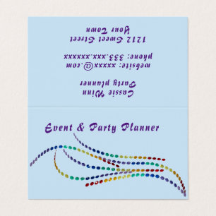 Party Event Celebratio planner business organizer Card