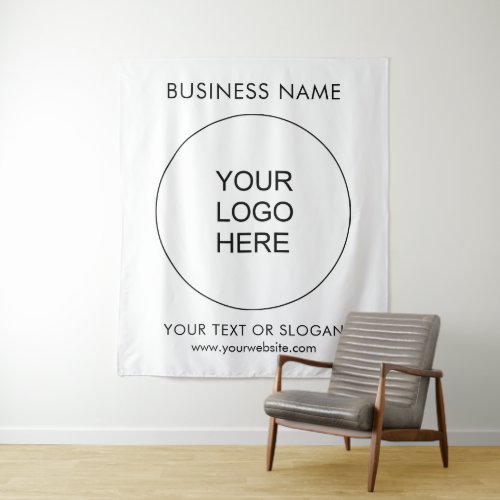 Party Event Seminar Custom Business Logo Large Tapestry