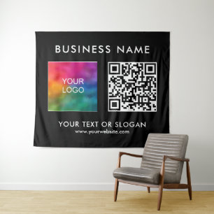 Party Event Seminar Logo QR Code Large Backdrop