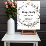 Party Favor baby shower winterberry wildflowers Poster