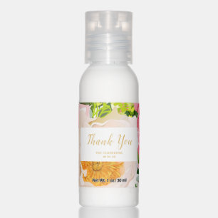 Party Favor Box Floral Spring Gold Frame Hand Lotion