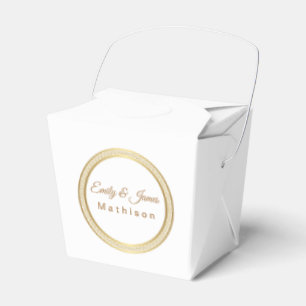 Party Favor Box-Gold Eternal Circle Favor Boxes