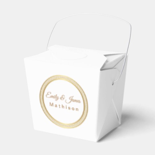 Party Favor Box_Gold Eternal Circle Favor Boxes