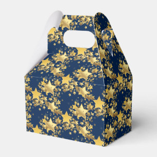 Party Favor Box-Gold Stars Favor Box