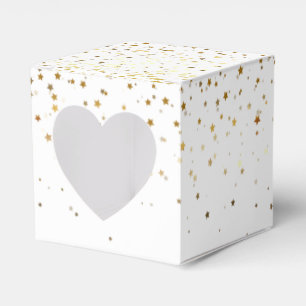 Party Favor Box-Gold Stars Favor Box