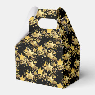 Party Favor Box-Gold Stars Favor Box