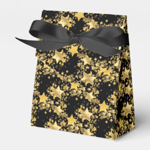 Party Favor Box-Gold Stars Favor Box