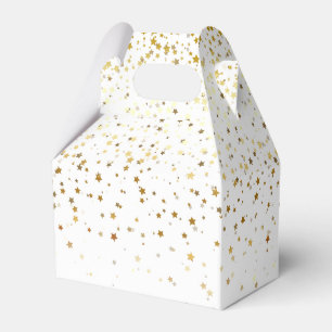 Party Favor Box-Gold Stars Favor Box