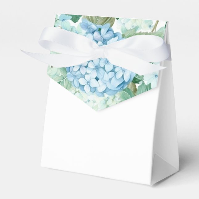 Party Favor Box-Hydrangeas Favor Boxes (Front Side)