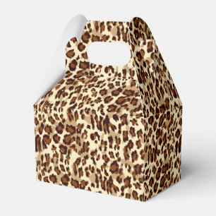 Party Favor Box-Leopard Print Boxes