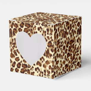 Party Favor Box-Leopard Print Favor Boxes