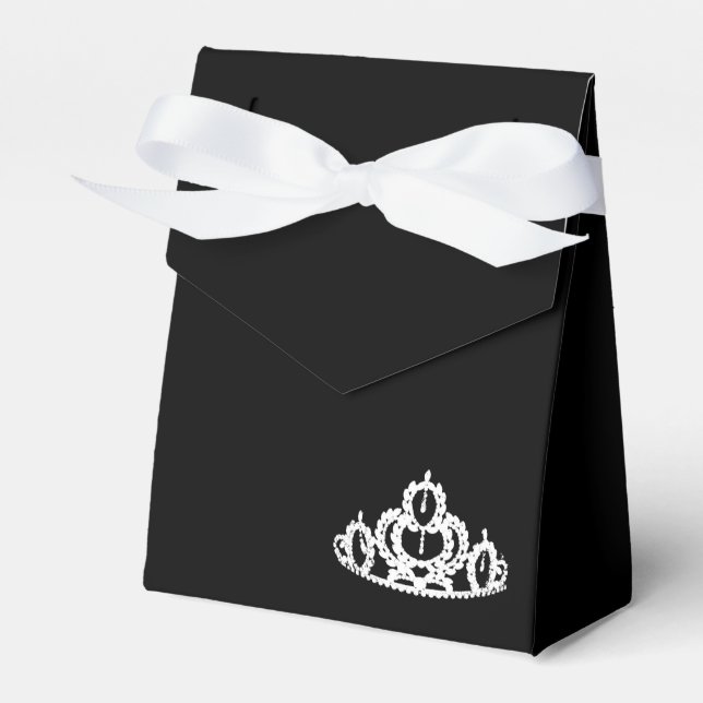 Party Favor Box Pageant Tiara (Front Side)