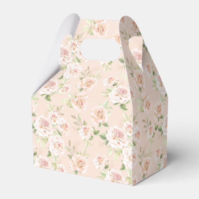 Party Favor Box Roses (Front Side)