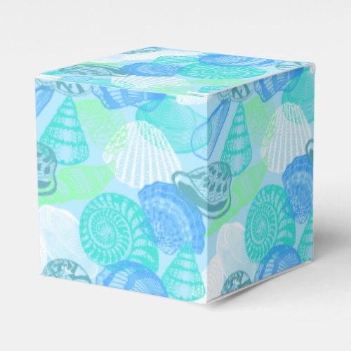 Party Favor Box_Seashells Print Favor Box