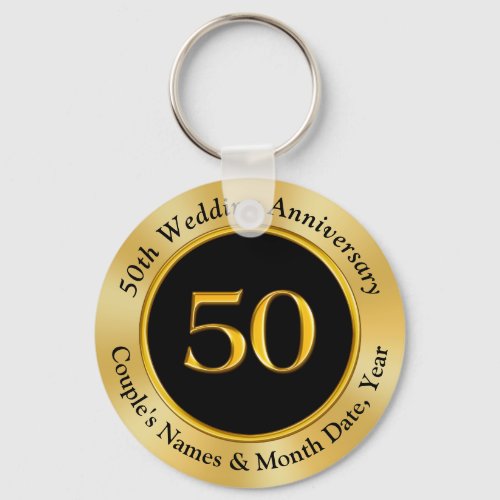 Party Favor Ideas for 50th Wedding Anniversary Keychain