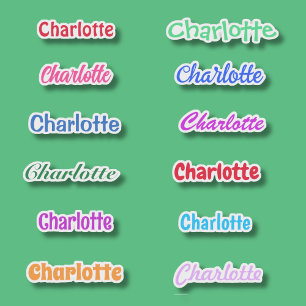 Party Favor Name Waterproof  Sticker
