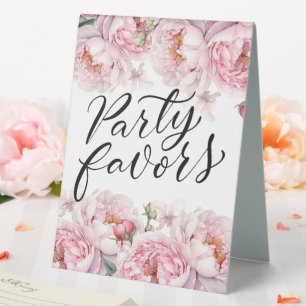 Party Favors Floral Wedding Reception Table Tent