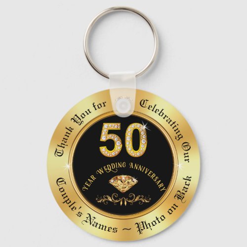 Party Favors for 50th Wedding Anniversary Cheap Keychain