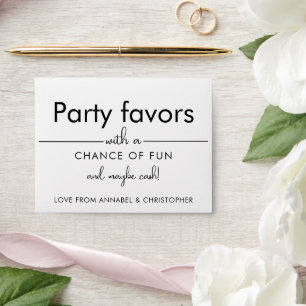 Party Favors with a Chance of Fun (and Maybe Cash! Envelope