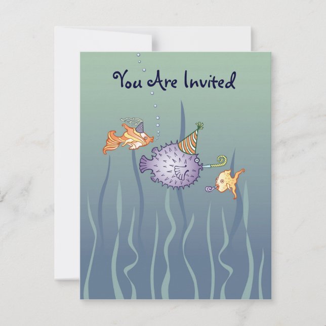 Party-Fish Invitation (Front)