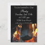 Party flame fire invite