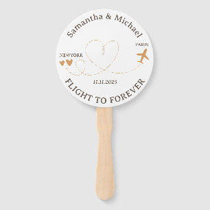 Party Flight Plane Travelling theme Wedding Hand Fan