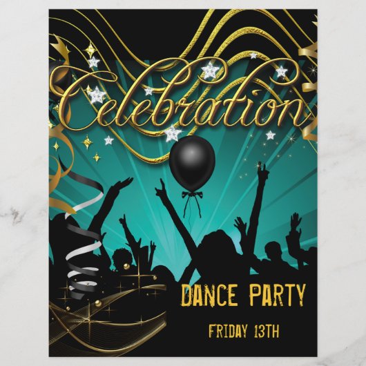 Party Flyer Dance Party Celebration (Front)
