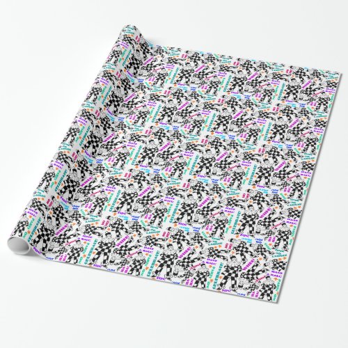 Party Fool Words Of Joy Wrapping Paper