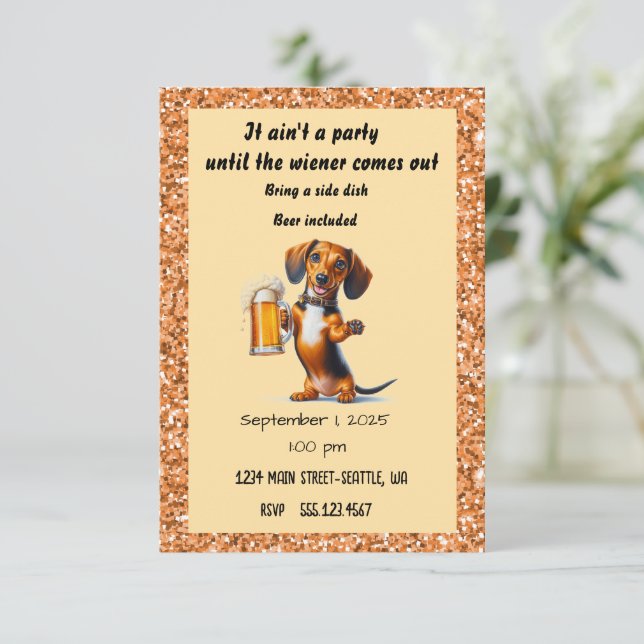 Party For Any Occasion Invitation (Standing Front)