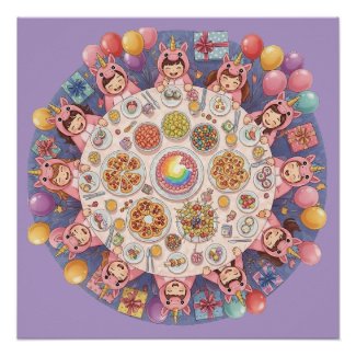 Party for Children with a Unicorn Theme