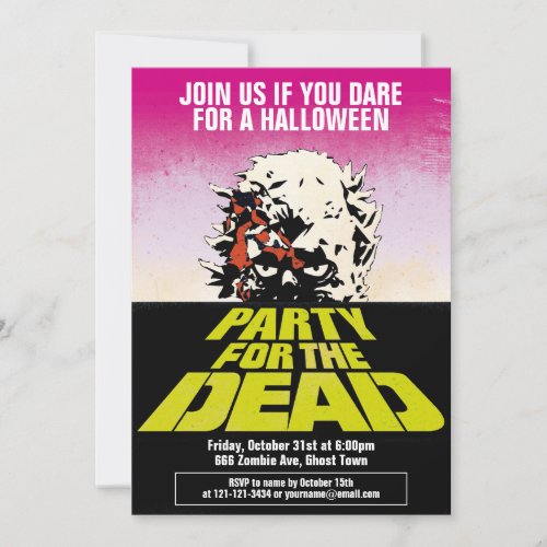 Party for the Dead Invitation