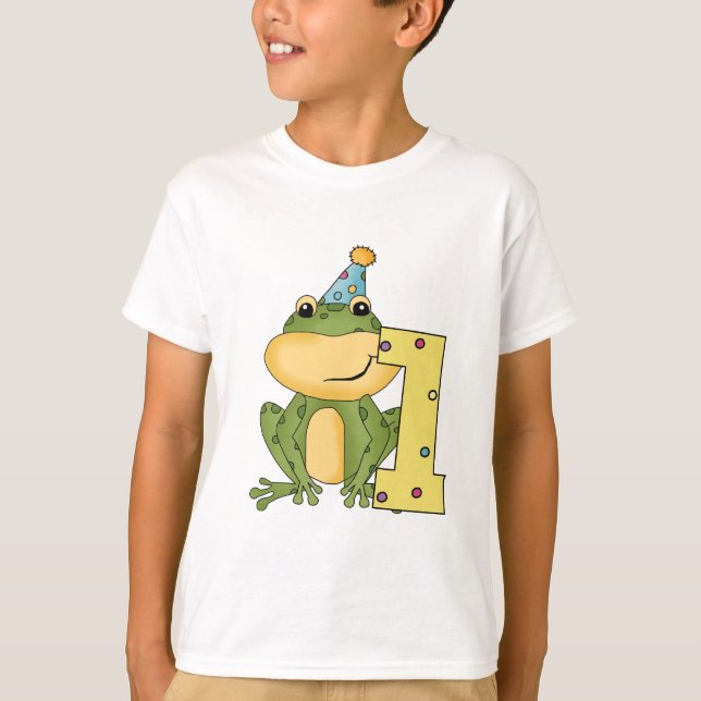 Party Frog 1st Birthday T-shirts and Gifts (Front)