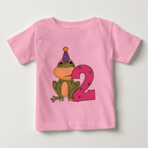 Party Frog 2nd Birthday T-shirts and Gifts