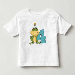 Party Frog 4th Birthday T-shirts and Gifts