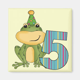 Party Frog 5th Birthday T-shirts and Gifts Magnet