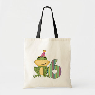 Party Frog 6th Birthday T-shirts and Gifts Tote Bag