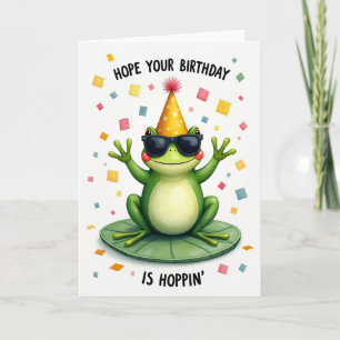 Party Frog Birthday Card
