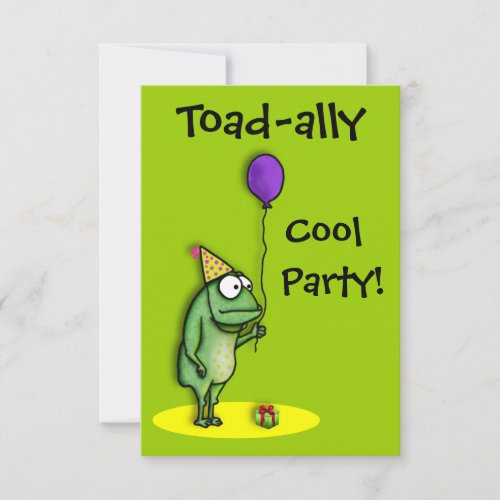 Party Frog Invitation