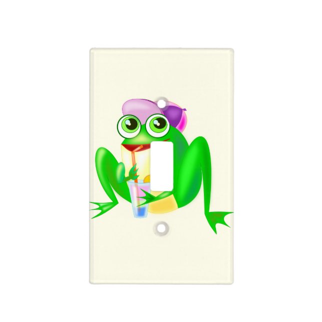 Party Frog Light Switch Cover Cartoon (Front)