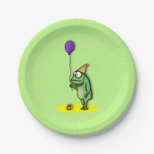 Party Frog Paper Plates