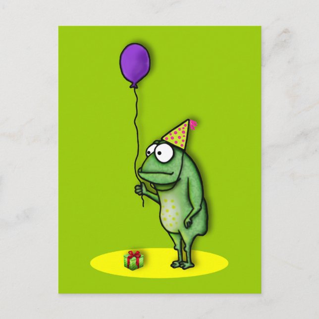 Party Frog Postcard (Front)
