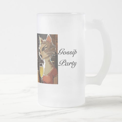 Party Frosted Glass Beer Mug
