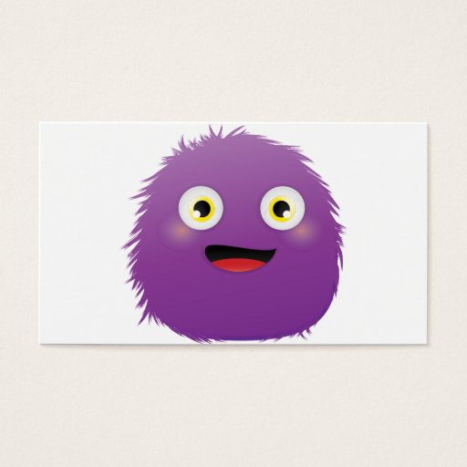 Customizable Party Furry Monster Business Card