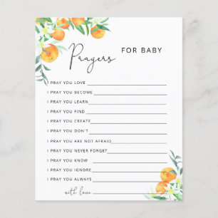 Party game prayers for baby