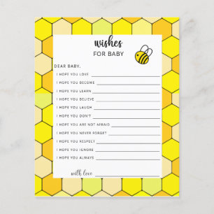 Party game wishes for baby