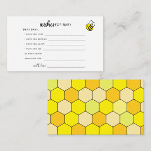 Party game wishes for baby enclosure card