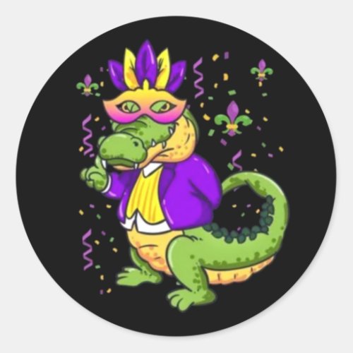 Party Gator Classic Round Sticker
