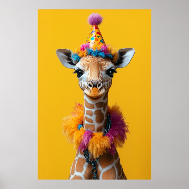 Party Giraffe Extravaganza Poster (Front)