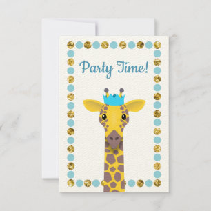 Party Giraffe Invitation
